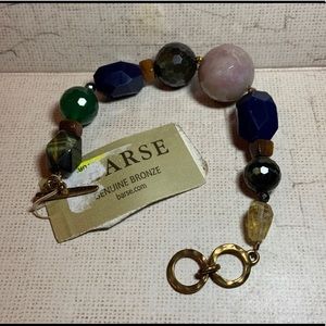 ON HOLD for Shirley Barse Stone Bronze Bracelet
